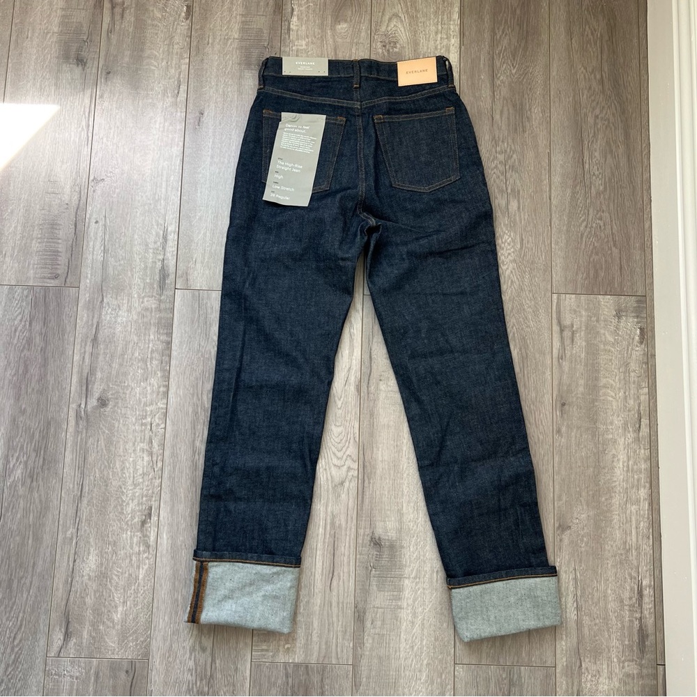 Everlane High Waisted Straight Jean